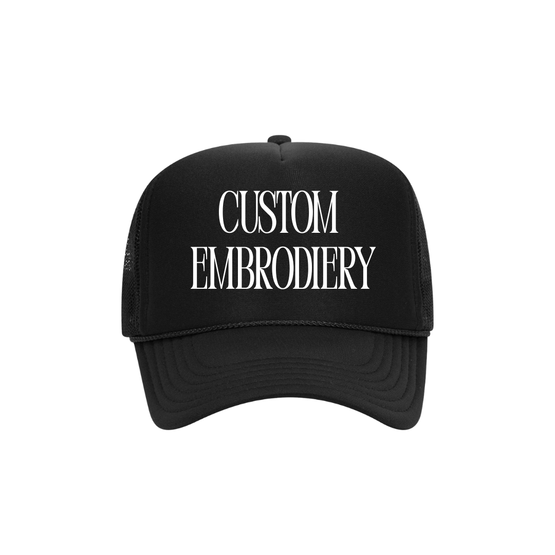 Individual Custom Embroidered Trucker Hat